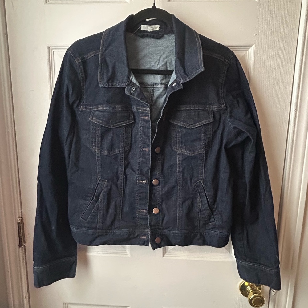 Eileen Fisher Dark Wash Denim Jacket